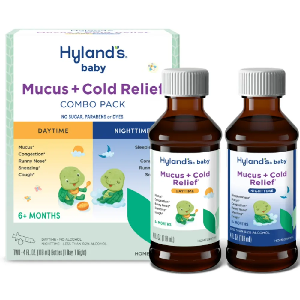 Hyland's Baby Mucus and Cold Relief Liquid, Day & Night