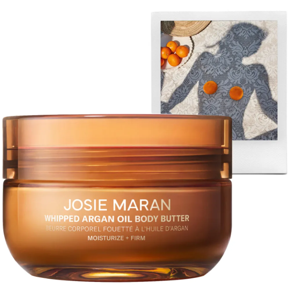 Josie Maran Topless Tangerine - Whipped Argan Oil Refillable Firming Body Butter Jar