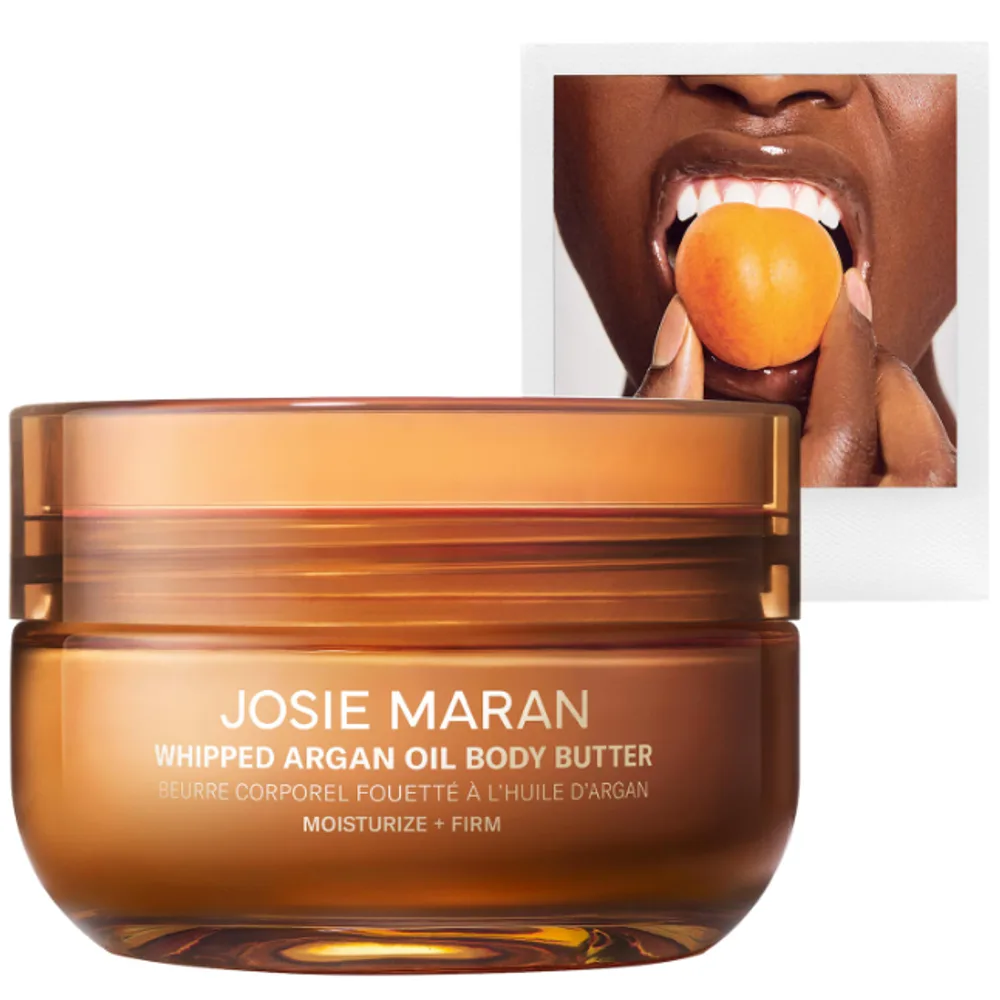 Josie Maran Vanilla Apricot - Whipped Argan Oil Refillable Firming Body Butter Jar