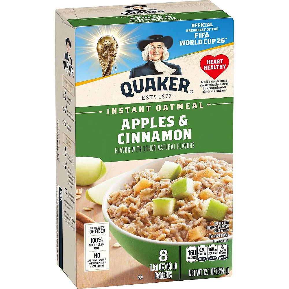 Quaker Instant Oatmeal, Apple & Cinnamon