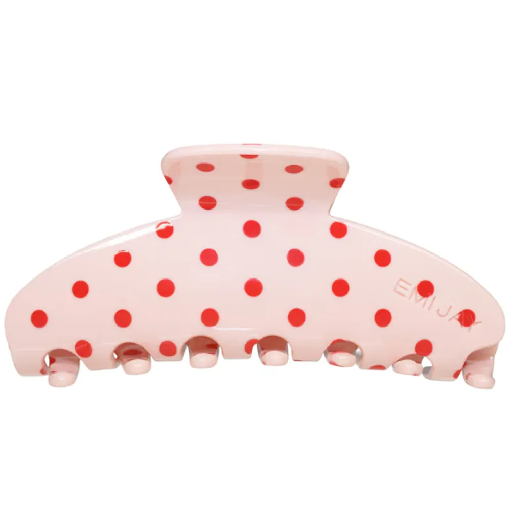 Emi Jay Big Effing Clip® Hair Claw in Blush Polka Dot