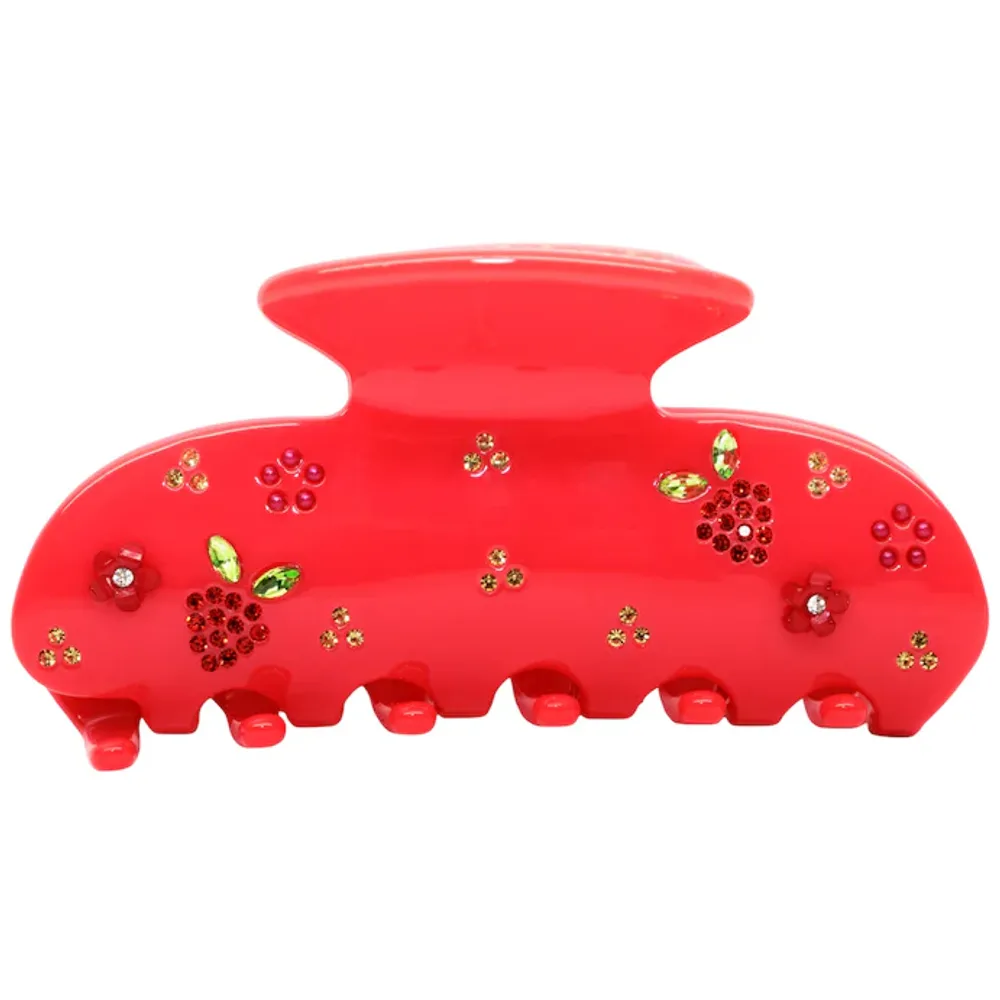 Emi Jay Sweetheart Hair Claw Clip in Berry Beach Club