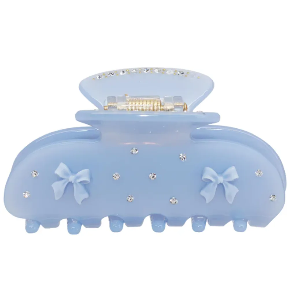 Emi Jay Sweetheart Hair Claw Clip in Blue Ribbon