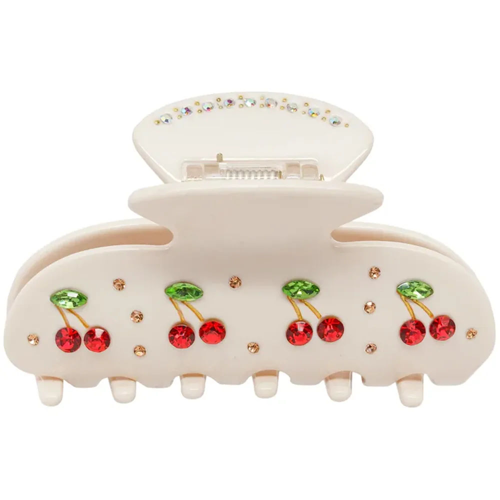 Emi Jay Sweetheart Hair Claw Clip in Cherry Pie