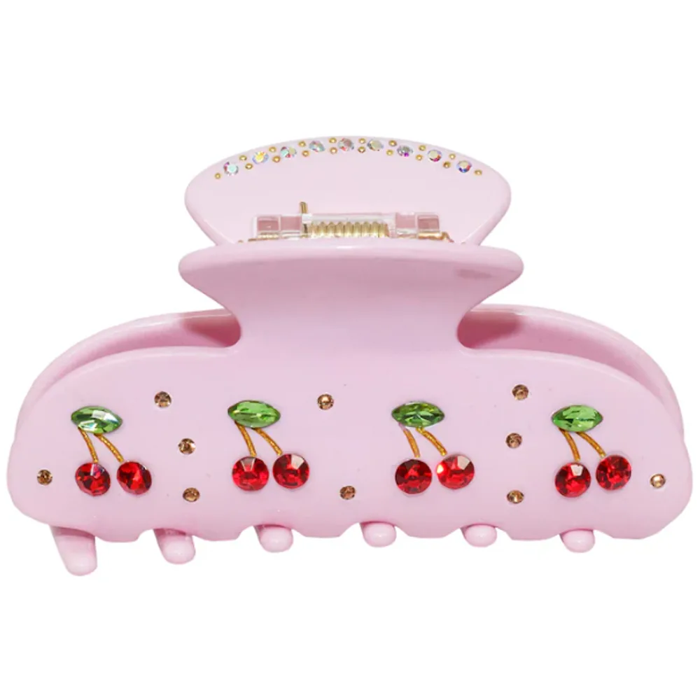Emi Jay Sweetheart Hair Claw Clip in Pink Cherry Pie