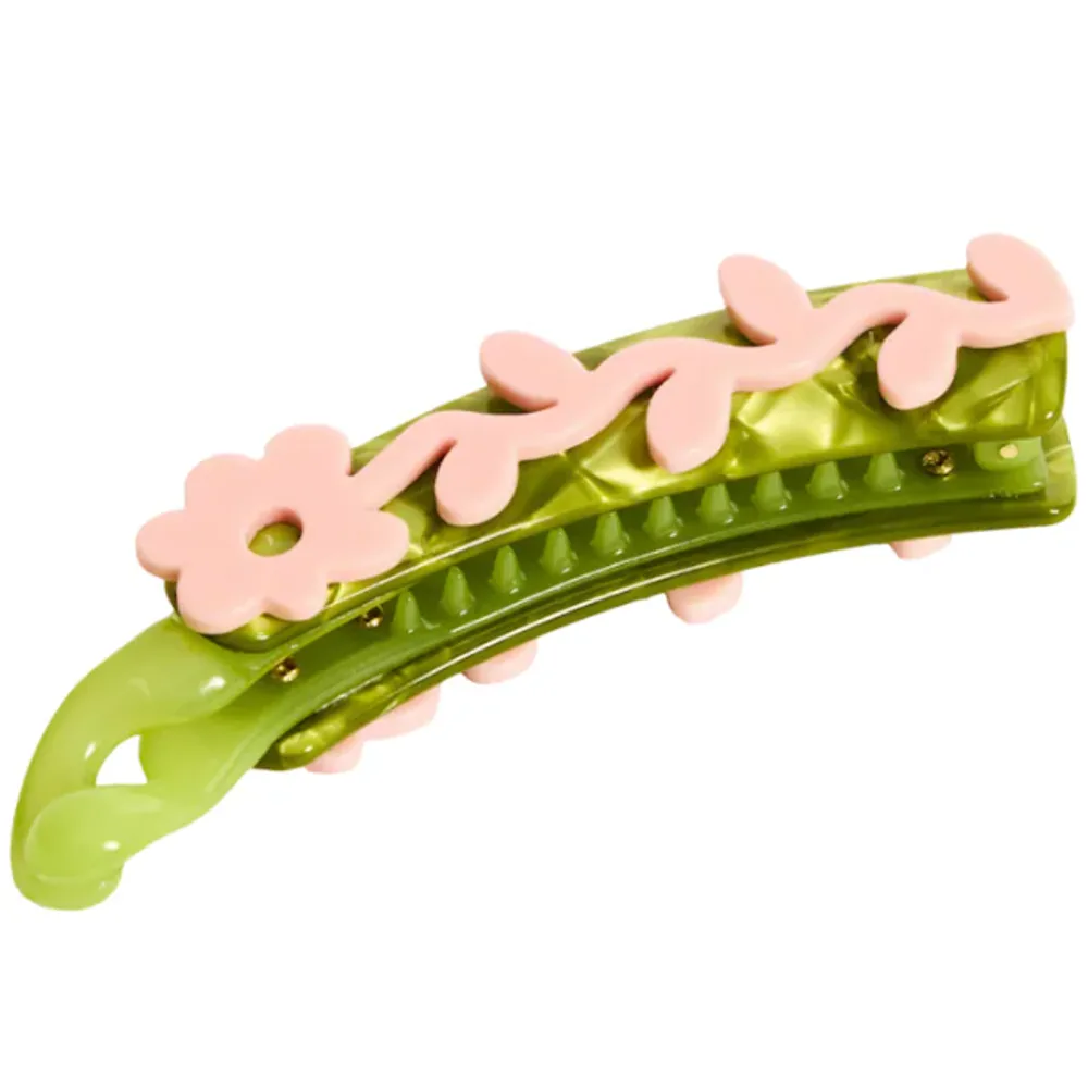 Chunks Medium Banana Hair Clip in Sweet Pea