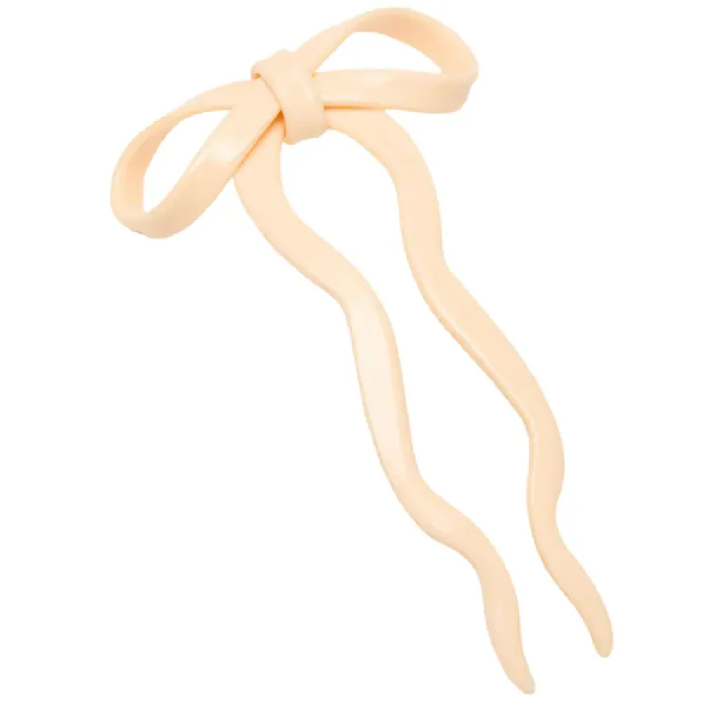 Chunks Large Cream Bow Hair Pin