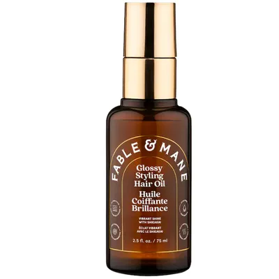 Fable & Mane Weightless Glossy Styling Oil for Fine to Medium Hair