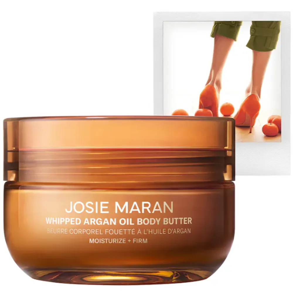 JOSIE MARAN Sweet Citrus - Whipped Argan Oil Refillable Firming Body Butter Jar