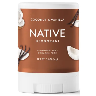 Native Aluminum Free Travel Size Mini Deodorant - Coconut & Vanilla