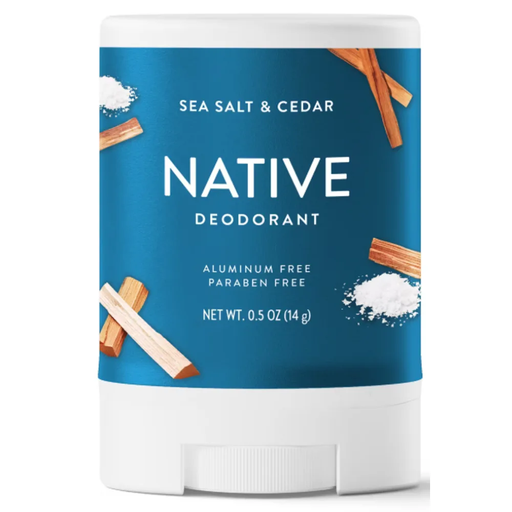 Native Mini Solid Deodorant - Travel Size - Sea Salt & Cedar
