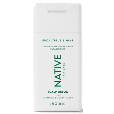 Native Eucalyptus & Mint Scalp Detox Mini 2-in-1 Shampoo & Conditioner