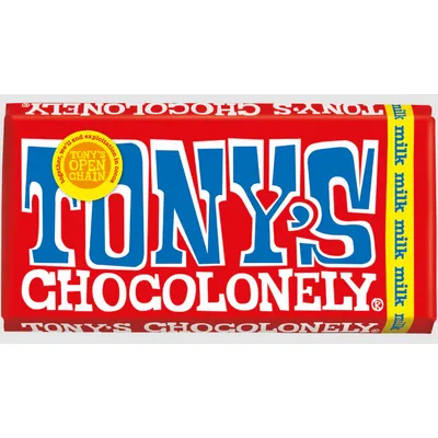 Tony's Chocolonely 32% Milk Chocolate Bar