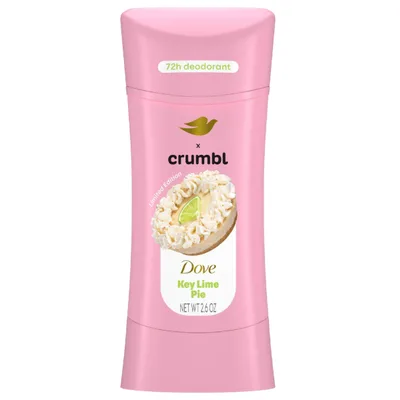 Dove & Crumbl Limited Ediiton Deodorant Crumbl Key Lime For Odor Protection
