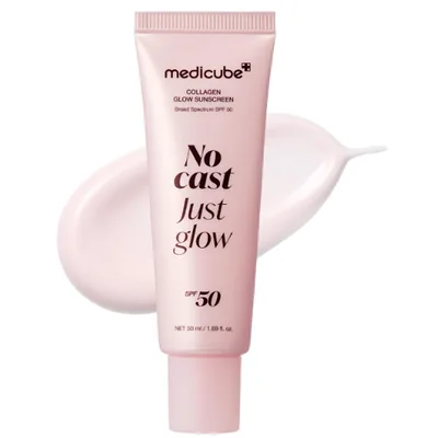 medicube Sunscreen No Cast Just Glow Collagen, SPF 50