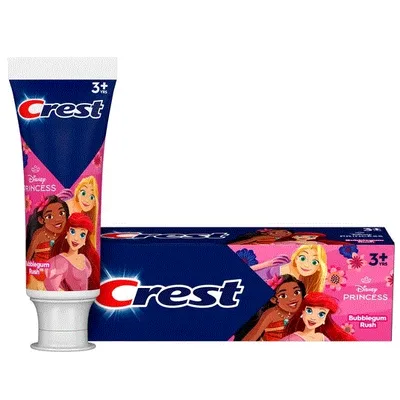 Crest Kid's Toothpaste, featuring Disney Princesses, Bubblegum Flavor