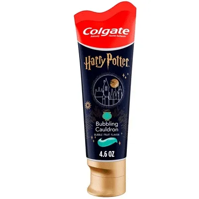 Colgate Harry Potter Kids Toothpaste with Fluoride, Bubblegum Bubbling Cauldron