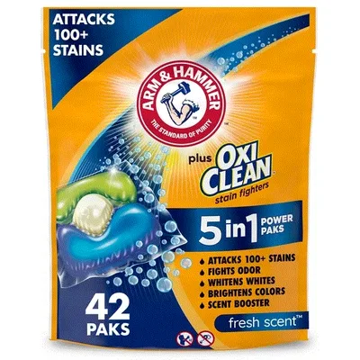 ARM & HAMMER Plus OxiClean Odor Blasters 5-in-1 Laundry Detergent Power Paks