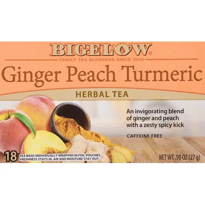 Bigelow Ginger Peach Tumeric, Caffeine Free