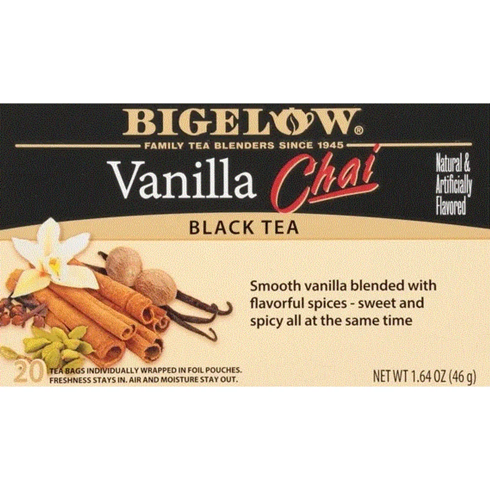Bigelow Vanilla Chai, Black Tea Bags