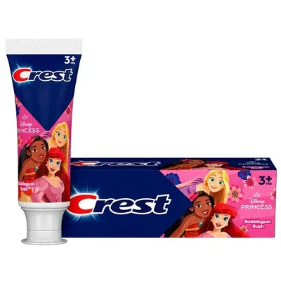 Crest Kid's Toothpaste, featuring Disney Princesses, Bubblegum Flavor