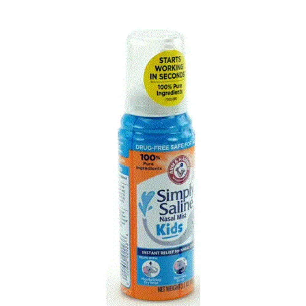 ARM & HAMMER Simply Saline Extra Strength Plus Eucalyptus Nasal Spray for Severe Congestion