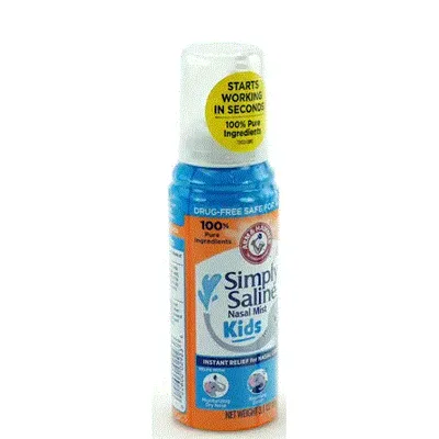 ARM & HAMMER Simply Saline Daily Care Drug-Free Mist for Nasal Congestion Relief
