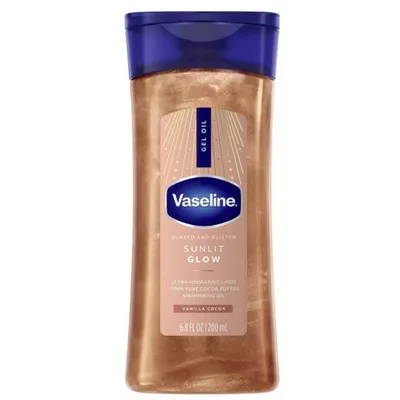Vaseline Glazed & Glisten Vanilla Cocoa Shimmering Gel Body Oil