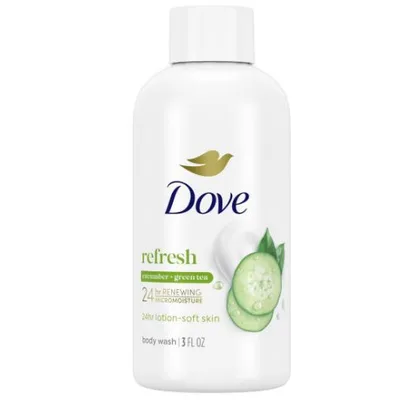 Dove Refresh 24-Hour Lotion-Soft Skin Mini Body Wash