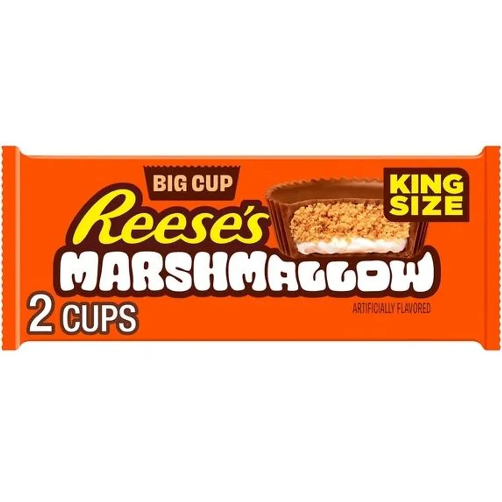 REESE'S Big Cup Marshmallow Candy Milk Chocolate King Size Peanut Butter Cups