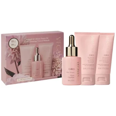 Vegamour GRO Hair Serum and Mini Shampoo and Conditioner Gift Set