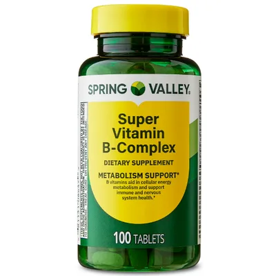 Spring Valley Super Vitamin B-Complex Dietary Supplement
