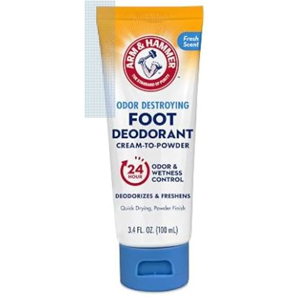 Arm & Hammer Cream to Powder Foot Deodorant, Sweat & Odor Control