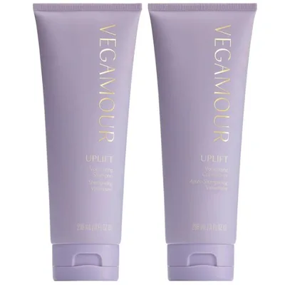 Vegamour UPLIFT Volumizing Shampoo and Conditioner Set for Fine, Flat & Thinning Hair