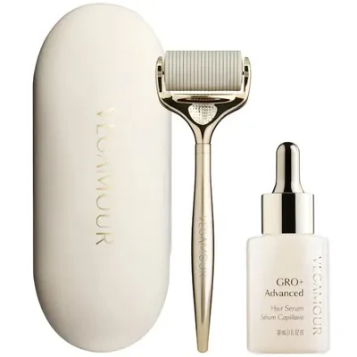 Vegamour GRO+ Advanced Hair Serum and Dermaroller Set