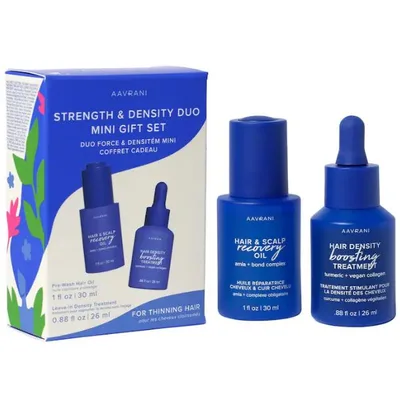 AAVRANI Mini Strengthening Hair Oil & Growth Serum Gift Set