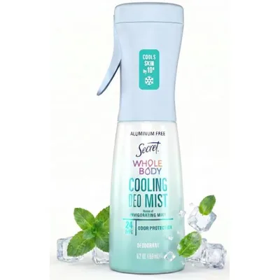 Secret Whole Body Cooling Aluminum-Free Deodorant Mist - Invigorating Mint