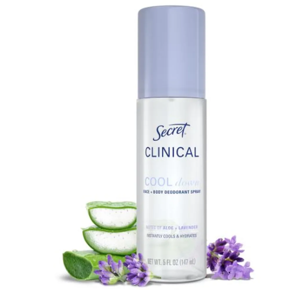 Secret Clinical Women's Relief & Comfort Daily Cool Down Spray - Aloe & Lavender