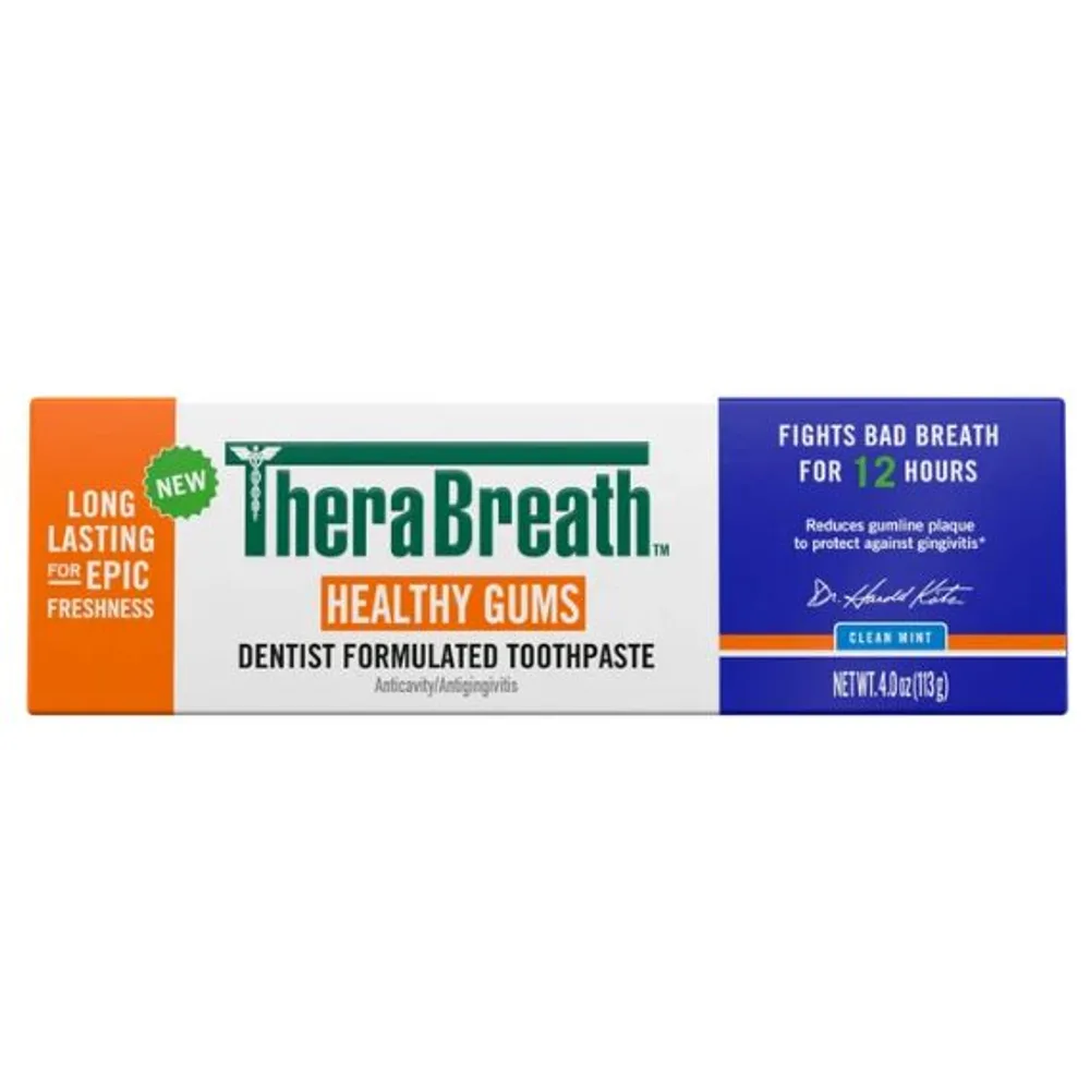 TheraBreath Healthy Gums Toothpaste, Helps Fight Gingivitis, Clean Mint