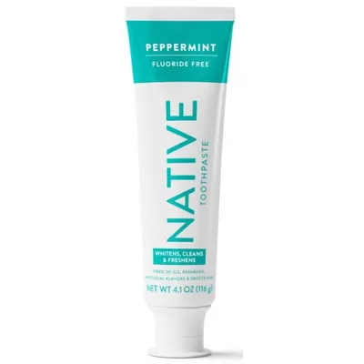 Native Premium Whitening Wild Mint & Peppermint Oil Fluoride Free Toothpaste