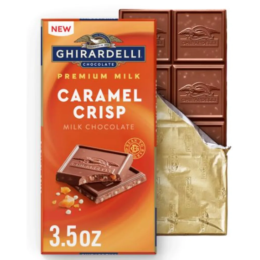 Ghirardelli Premium Caramel Crisp Milk Chocolate Bar