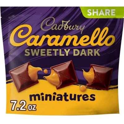 Cadbury Caramello Miniatures Sweetly Dark Chocolate Caramel Candy