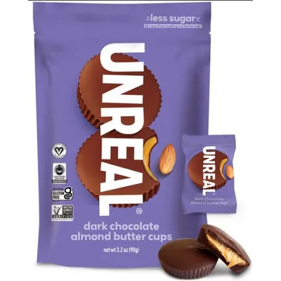 UNREAL Dark Chocolate Almond Butter Cups Candy