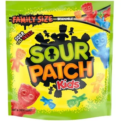 SOUR PATCH KIDS Soft & Chewy Gummy Candy, Family Size, Bulk Cand