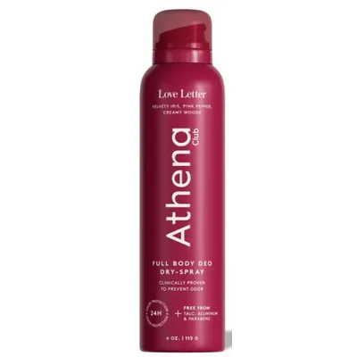 Athena Club Deodorant Dry Spray - Love Letter