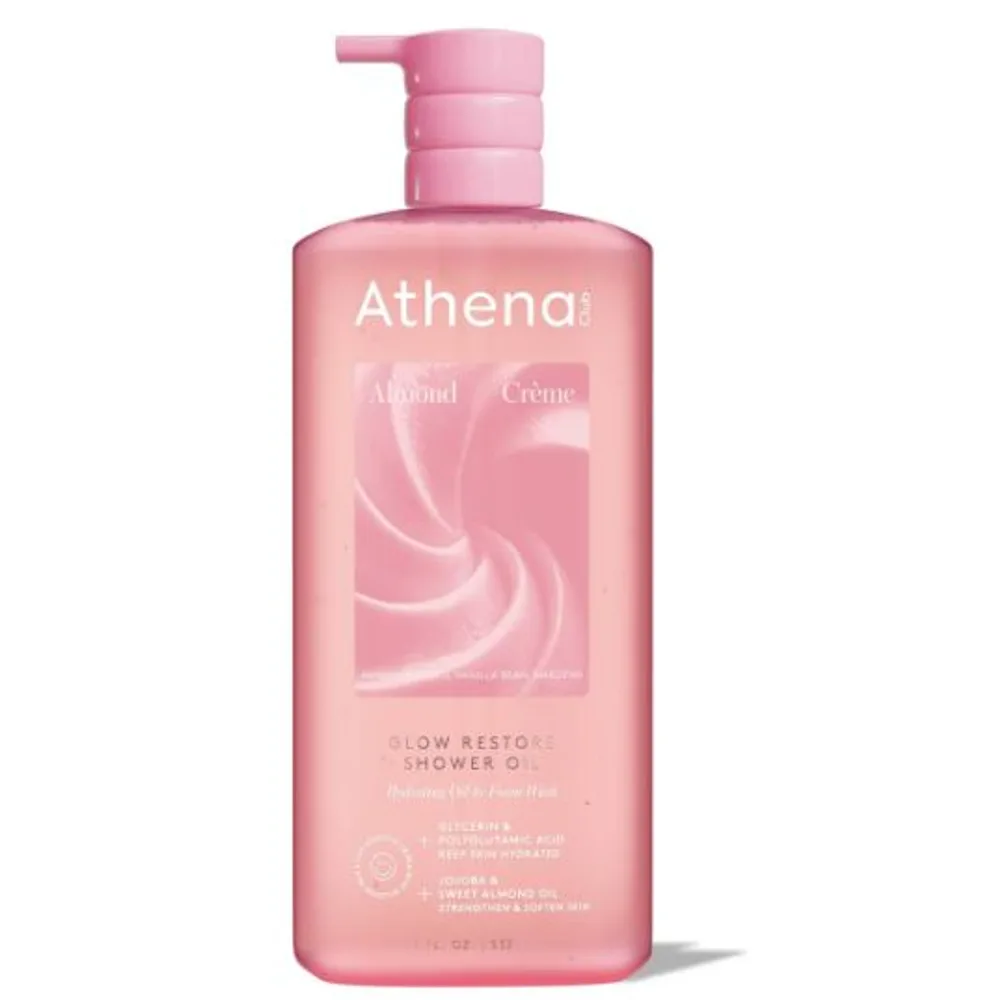 Athena Club Glow Restore Shower Oil - Almond Creme