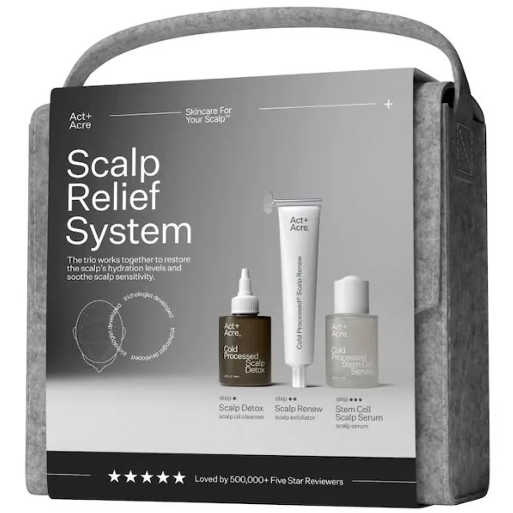 Act+Acre Scalp Relief System for Dandruff + Psoriasis + Eczema Gift Set