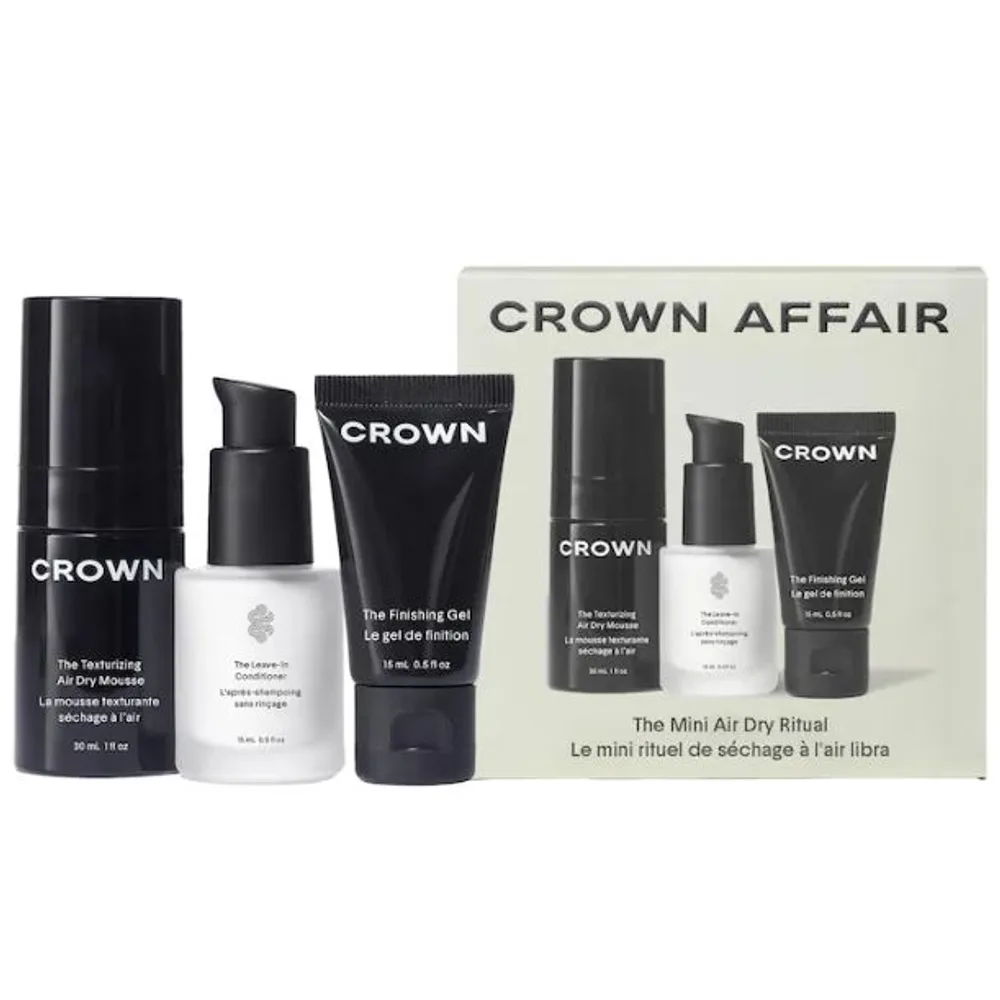 Crown Affair The Mini Air Dry Hair Set