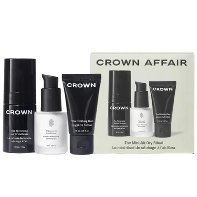 Crown Affair The Mini Air Dry Hair Set