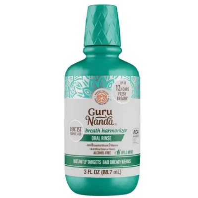 GuruNanda Oral Rinse Breath Harmonizer Mouthwash - Wild Mint